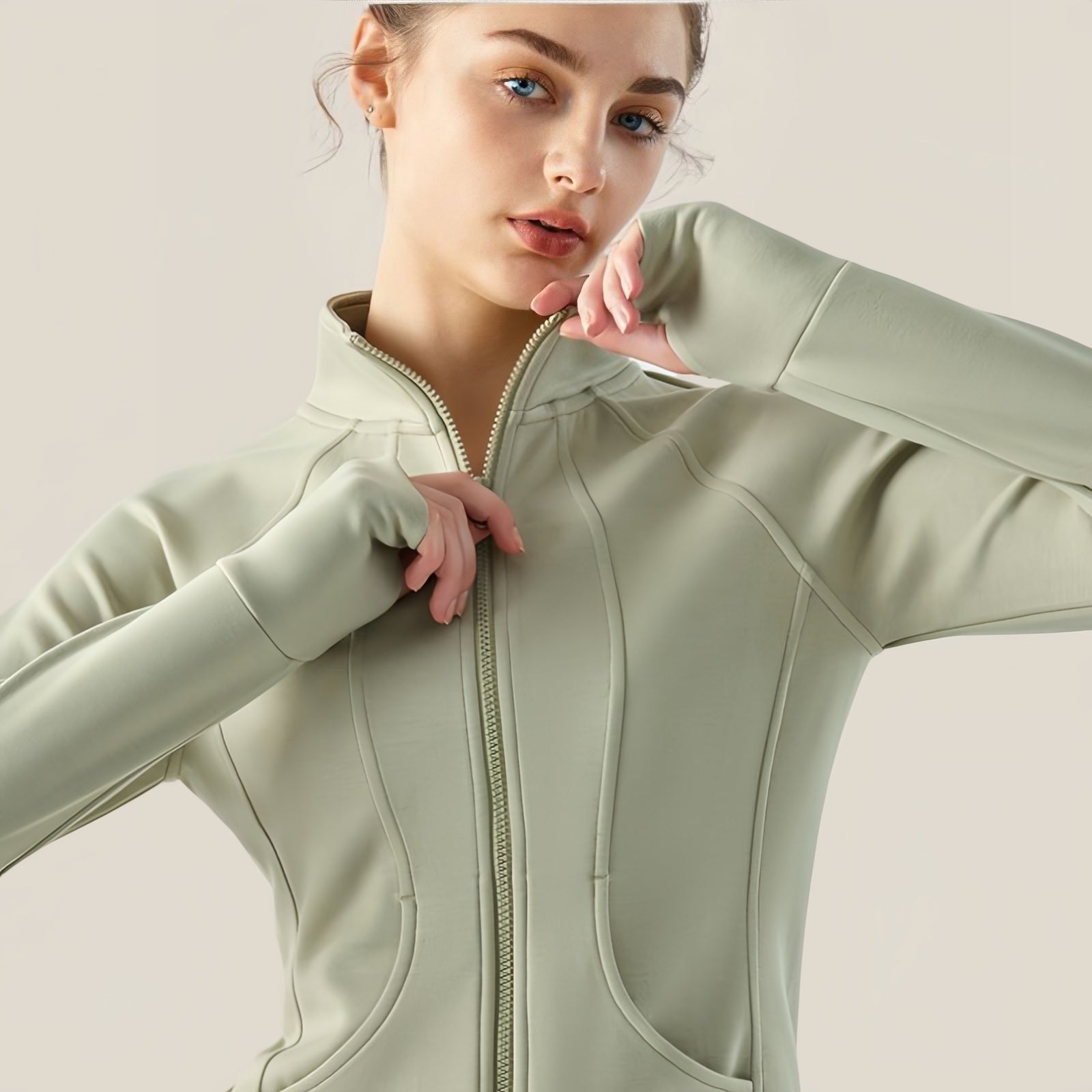 FlexiZip Pro Yoga Jacket – Performance Elegante con Chiusura Lampo