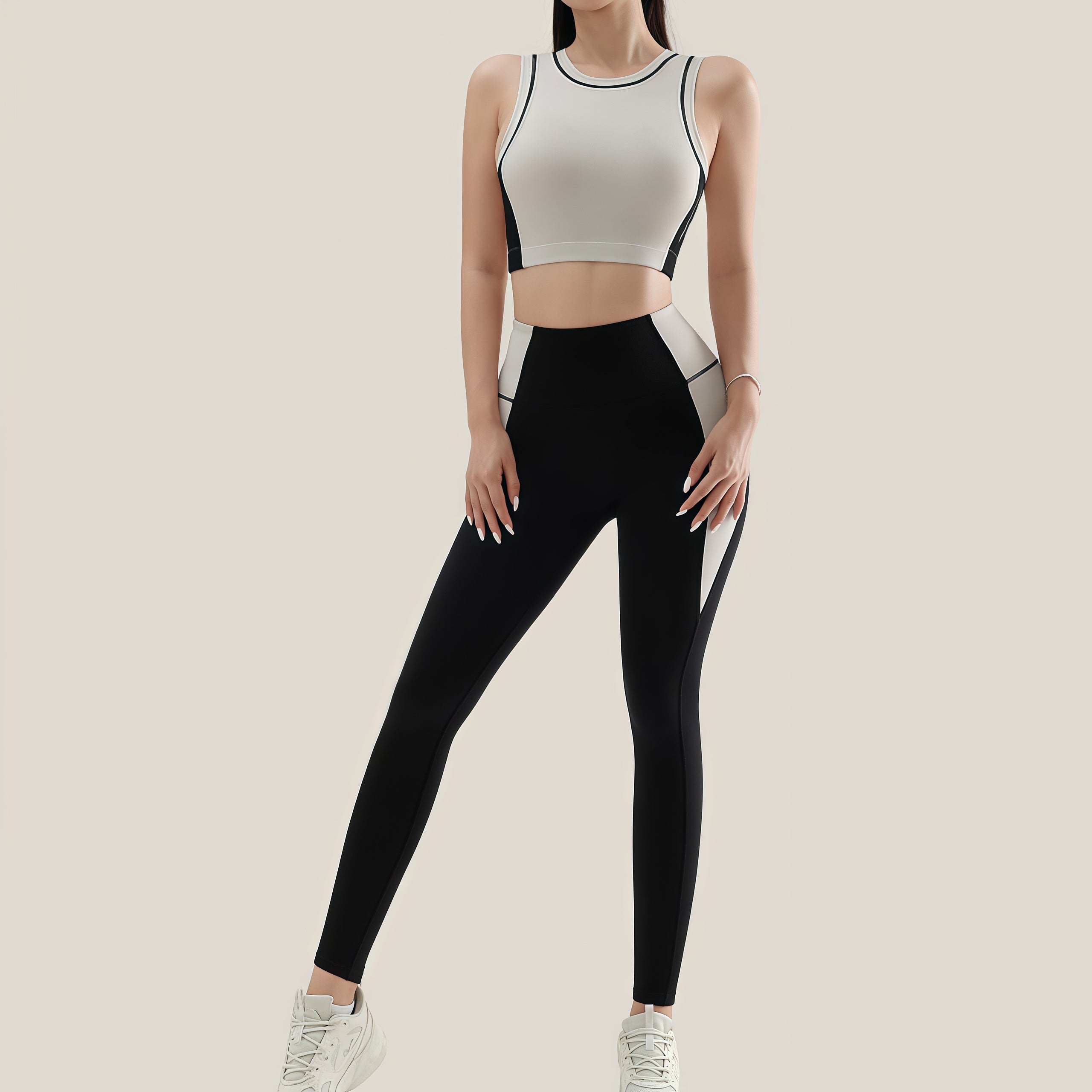 Dynamism and Comfort: The Quick-Drying Contrast Fitness Set