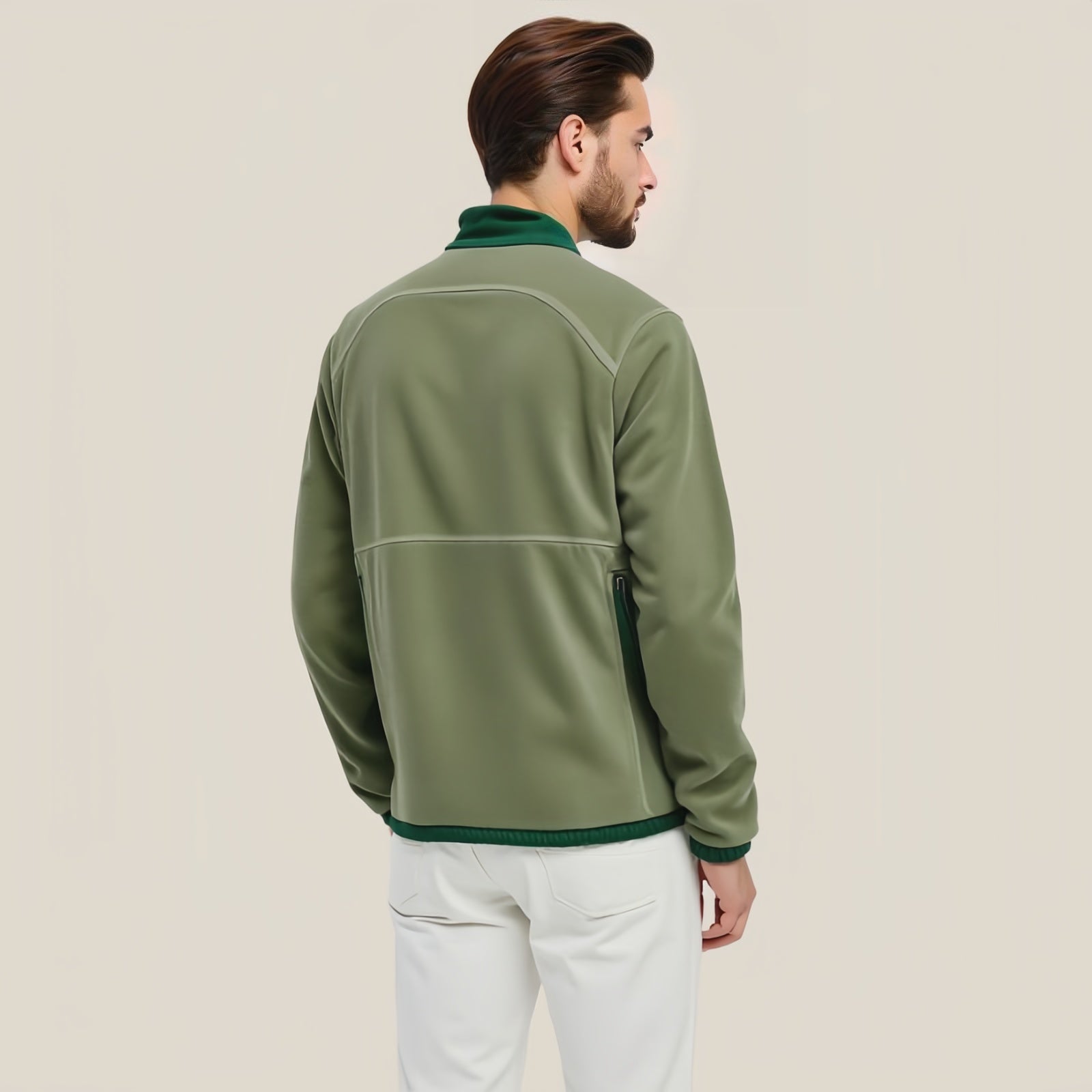 Versatility and Outdoor Comfort: The Hunter-Sun Green Fleece Jacket