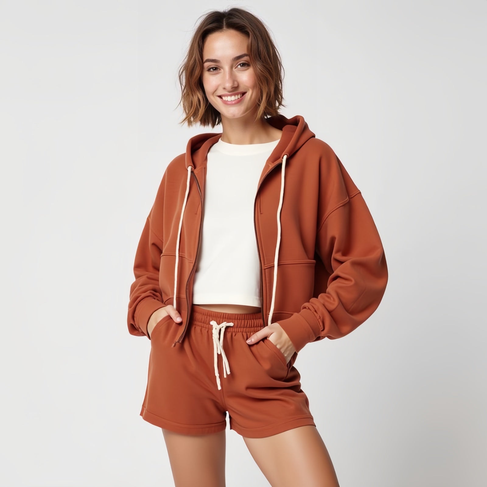 Enveloping Comfort, Unmistakable Style: The Terracotta Sports Set