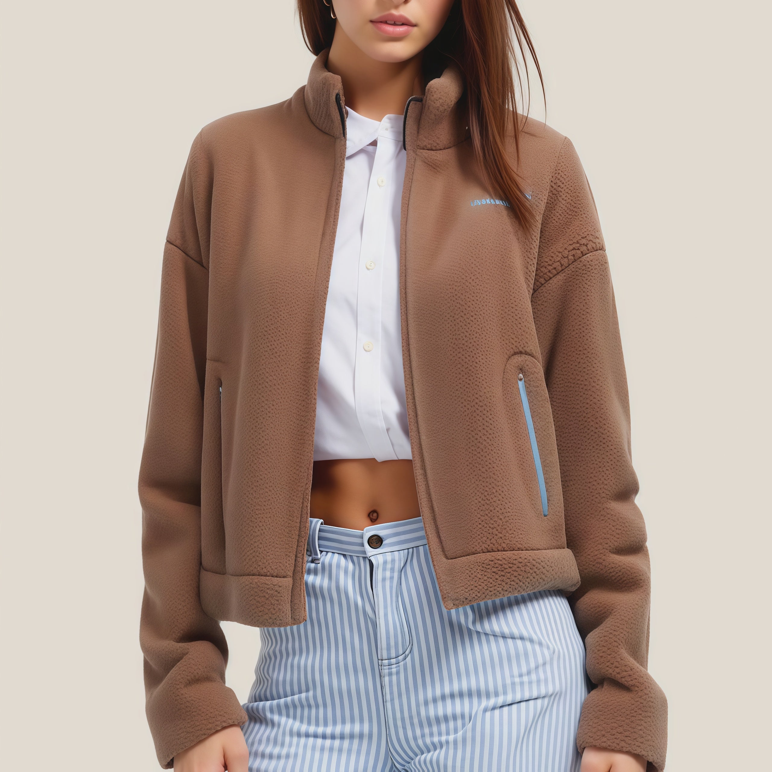 Urban Explorer Fleece Jacket: Casual Style and Modern Functionality