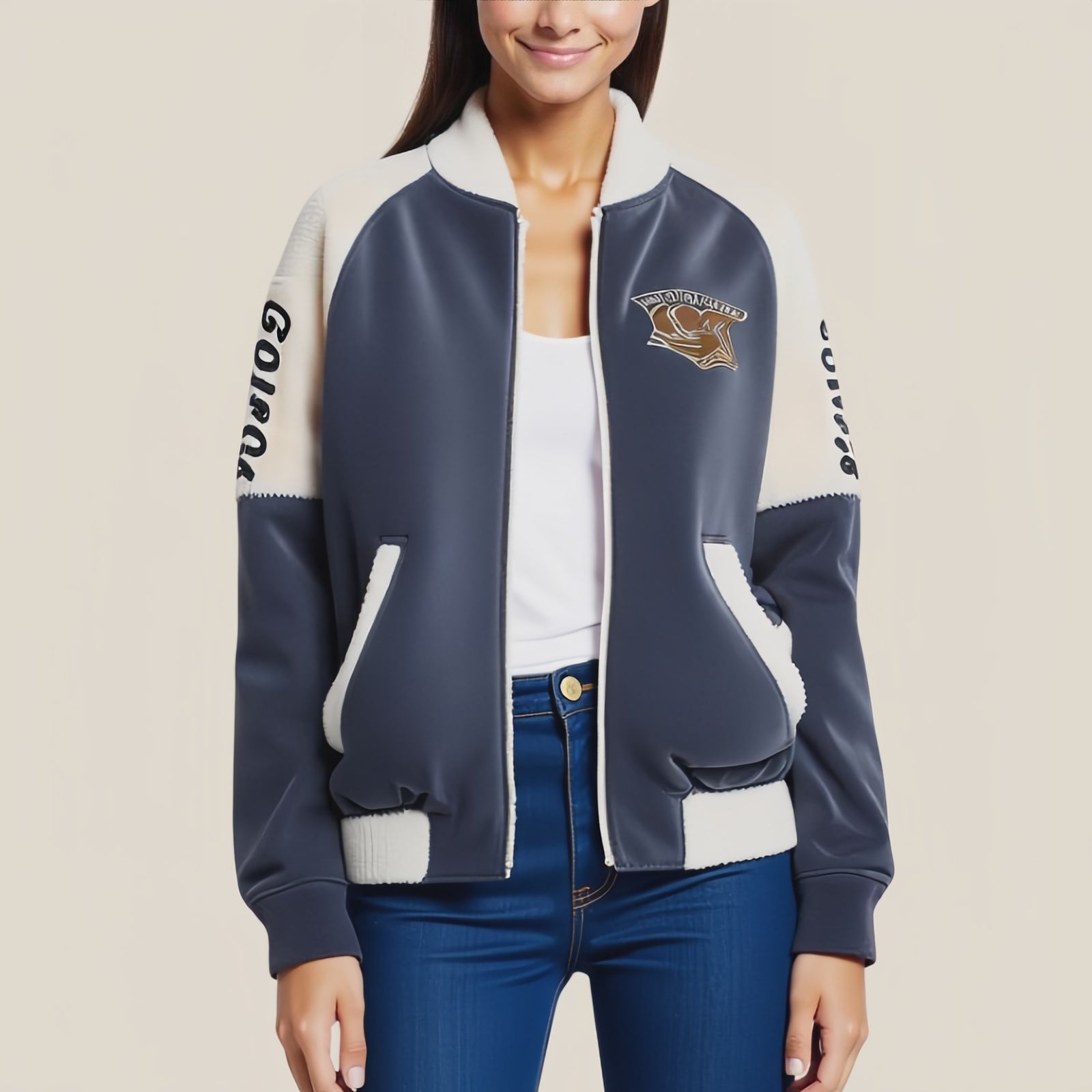 The Velvet Varsity Bomber Jacket: Sporty Elegance and Winter Comfort