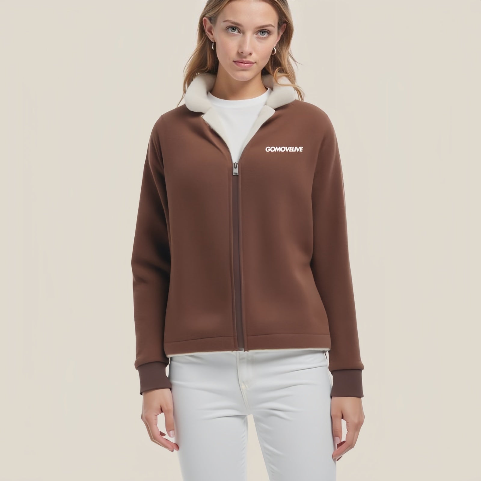 "Cosy Chic" Jacket: Informal Elegance and Enveloping Warmth