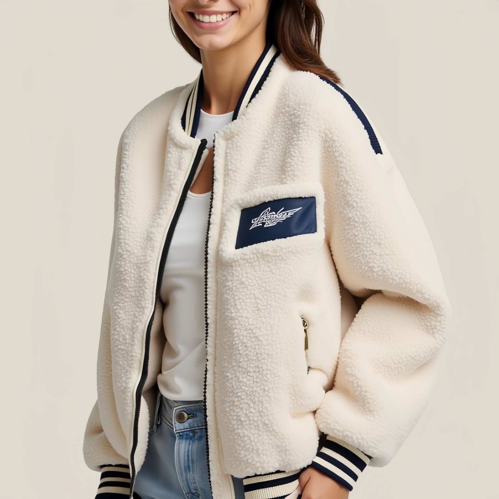 Campus Chic: The "Varsity Spirit" Jacket