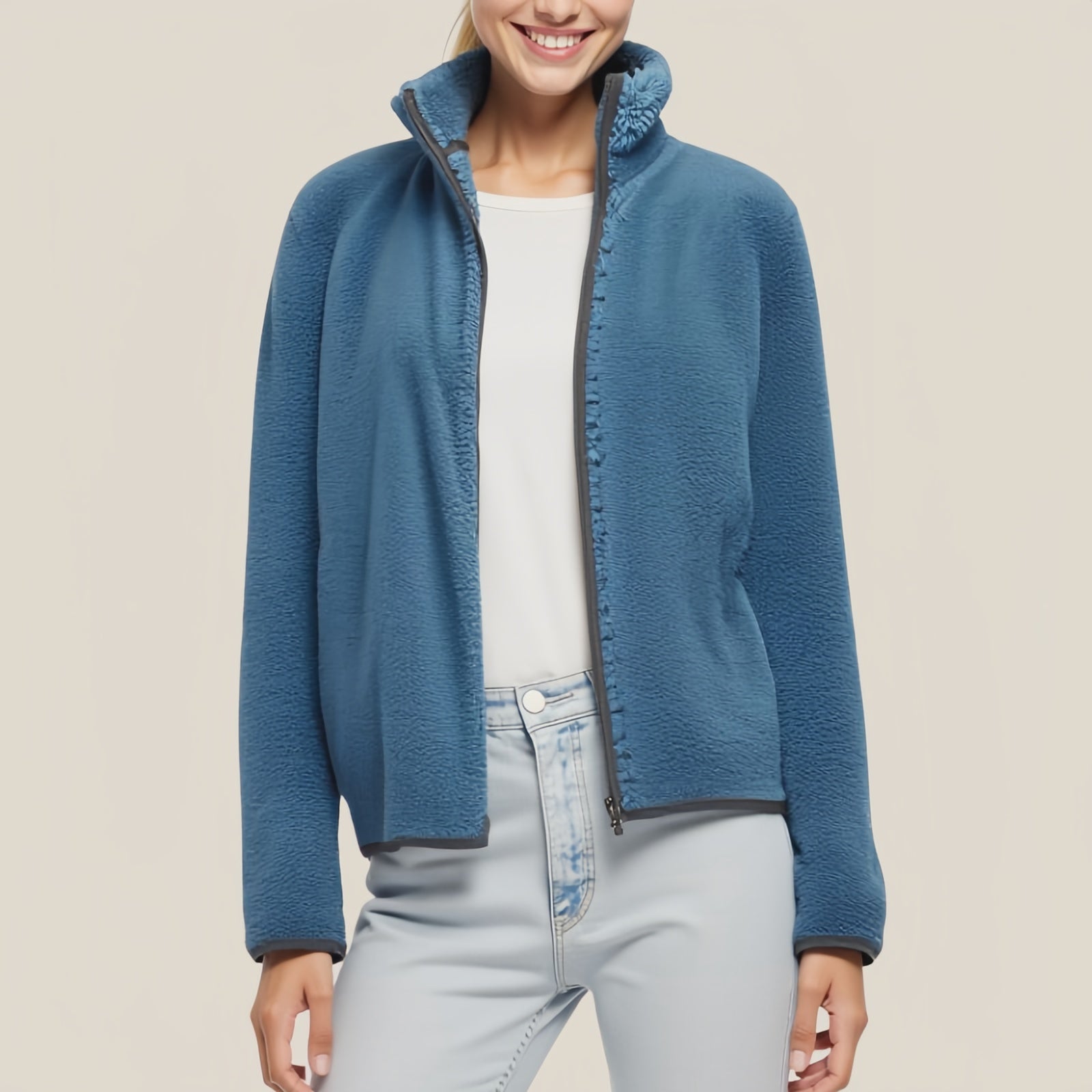 Winter Comfort and Style with the "Ocean Breeze" Fleece Jacket