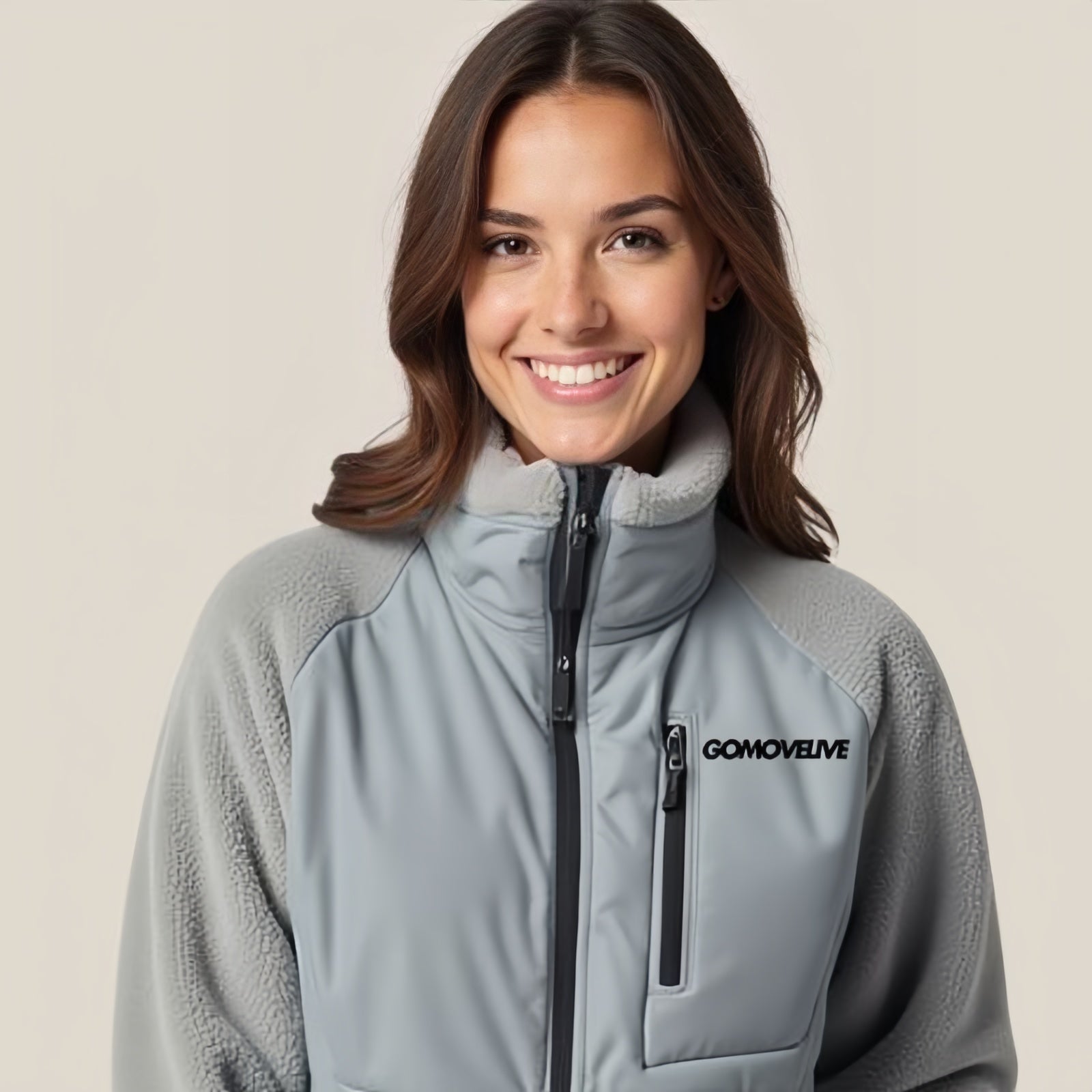 Summit Core – Giacca Grigia Bicolor Gomovelive Zip e Tasche Tecniche