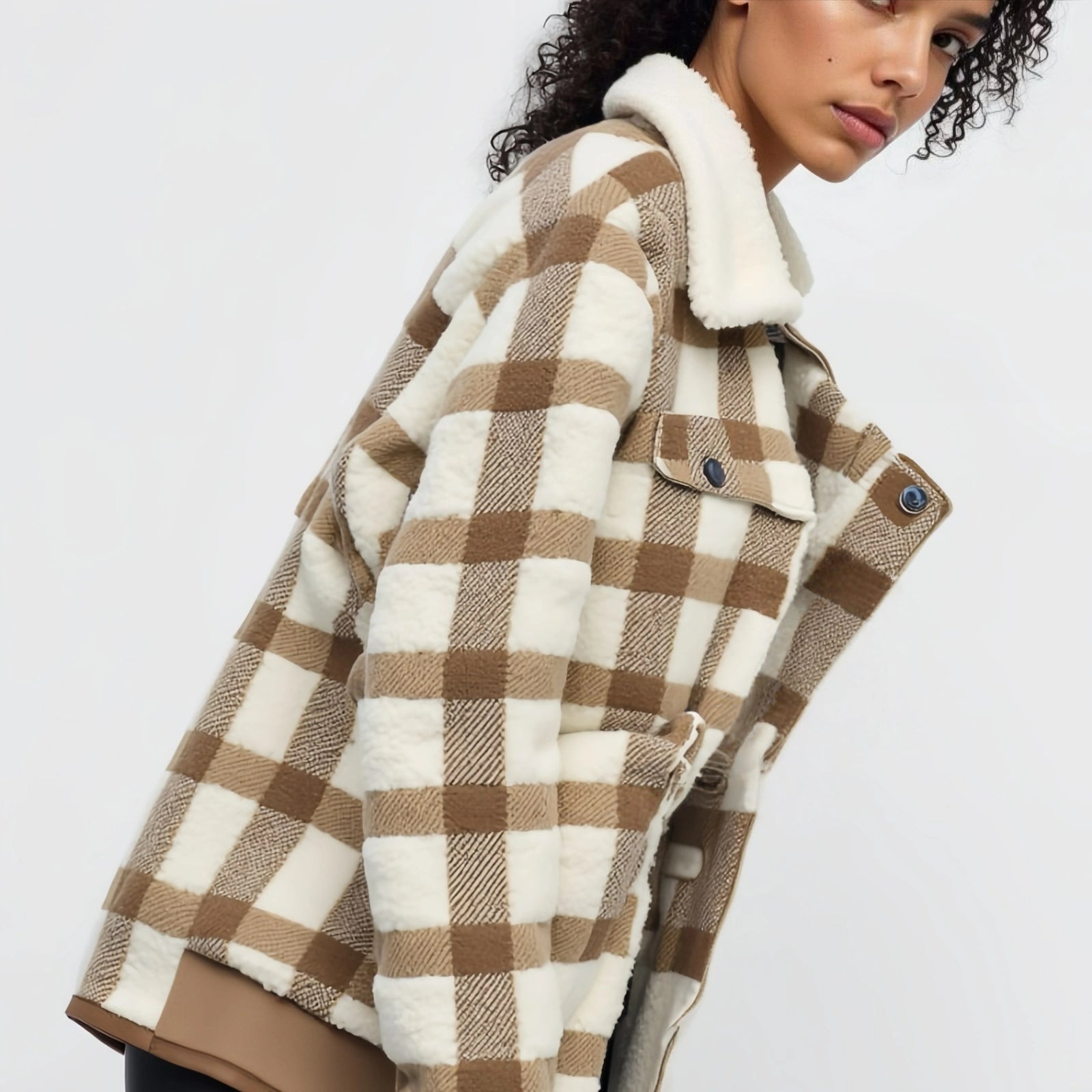 The Checked Overshirt Jacket with Fleece Collar: A Classic Revisited for Winter