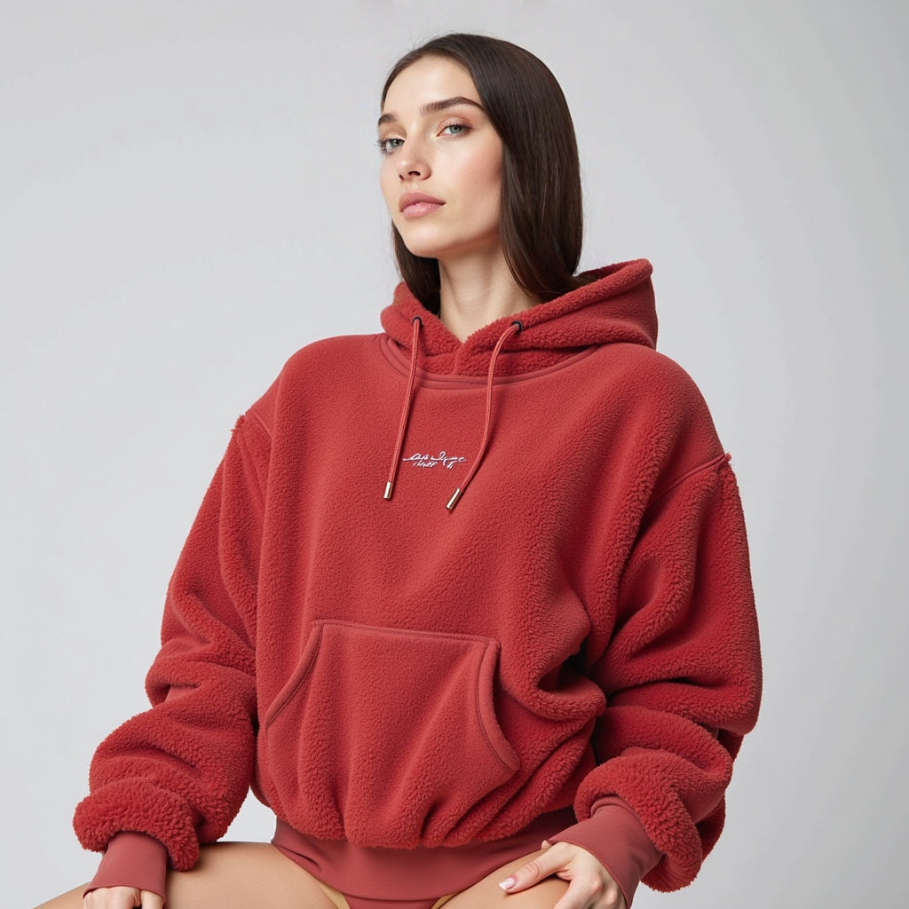 Un confort chaleureux et élégant : le sweat-shirt « Crimson Comfort »