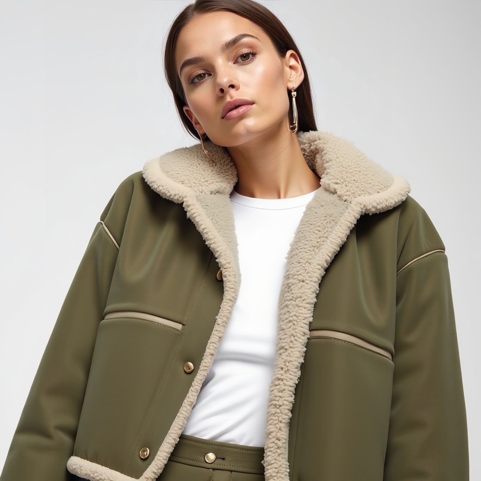 Verde Silenzioso – Eleganza sobria per giornate fredde