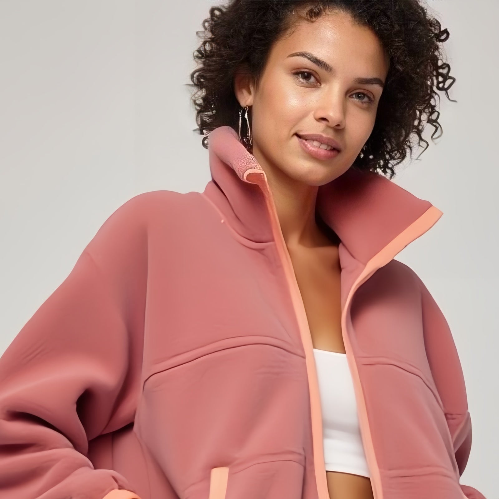 Dynamism and Softness: The "Blush Active" Jacket