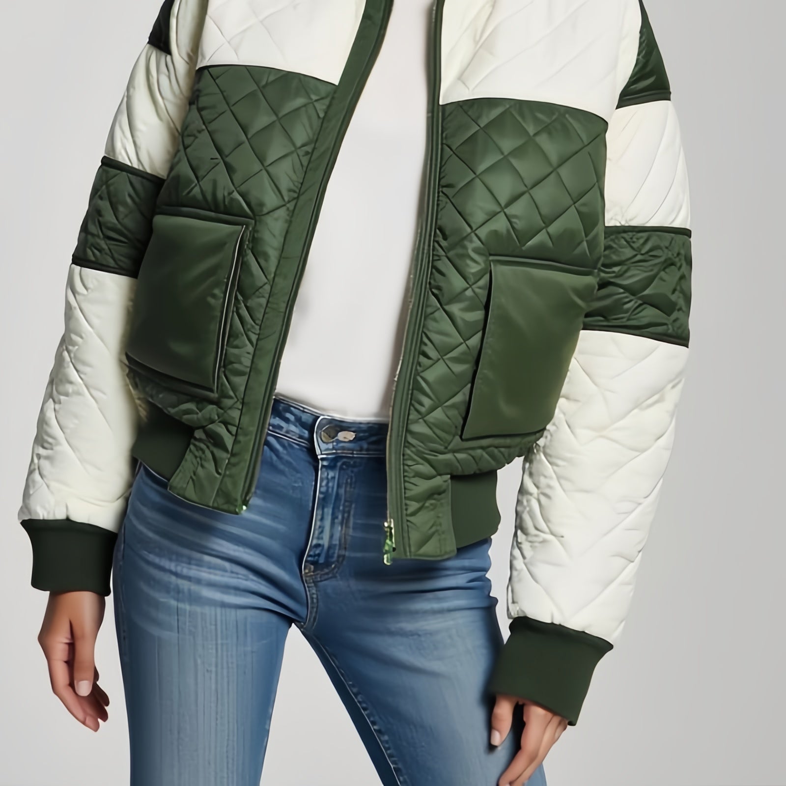 Stile Dinamico e Comfort Avvolgente: La Giacca "Urban Quilted Bomber"