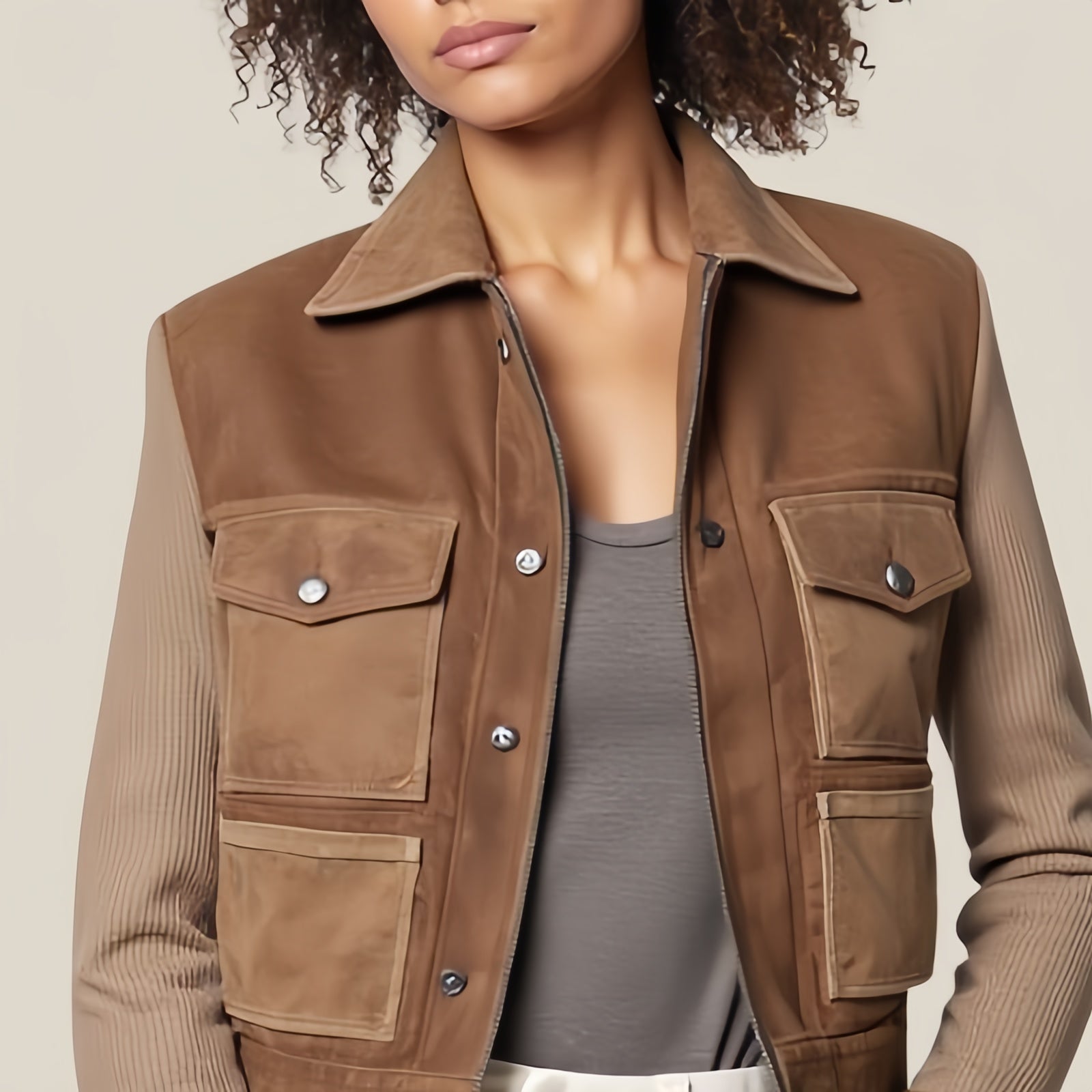 Casual Suede Jacket – Sophistication and Comfort