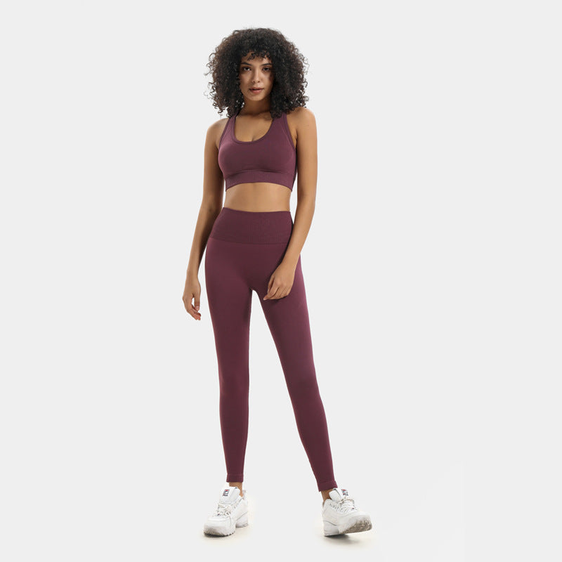 Seamless Yoga Set – Libertà Totale in Maglia Elasticizzata