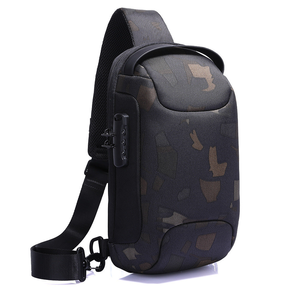 Douyin Style Men's Shoulder Bag - Trendy & Sporty for Summer