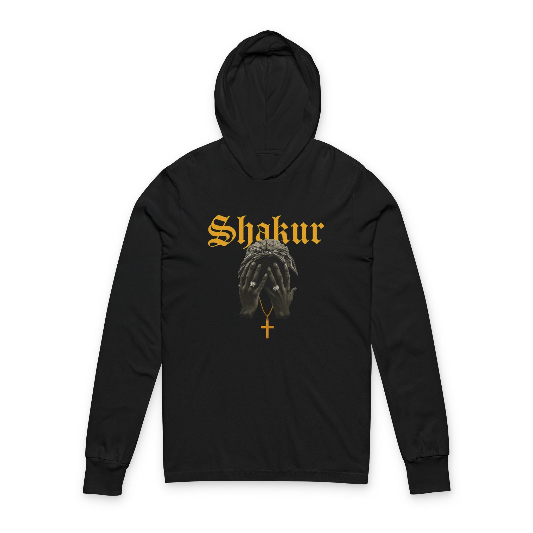 La unisex hooded long sleeve tee per ogni occasione
