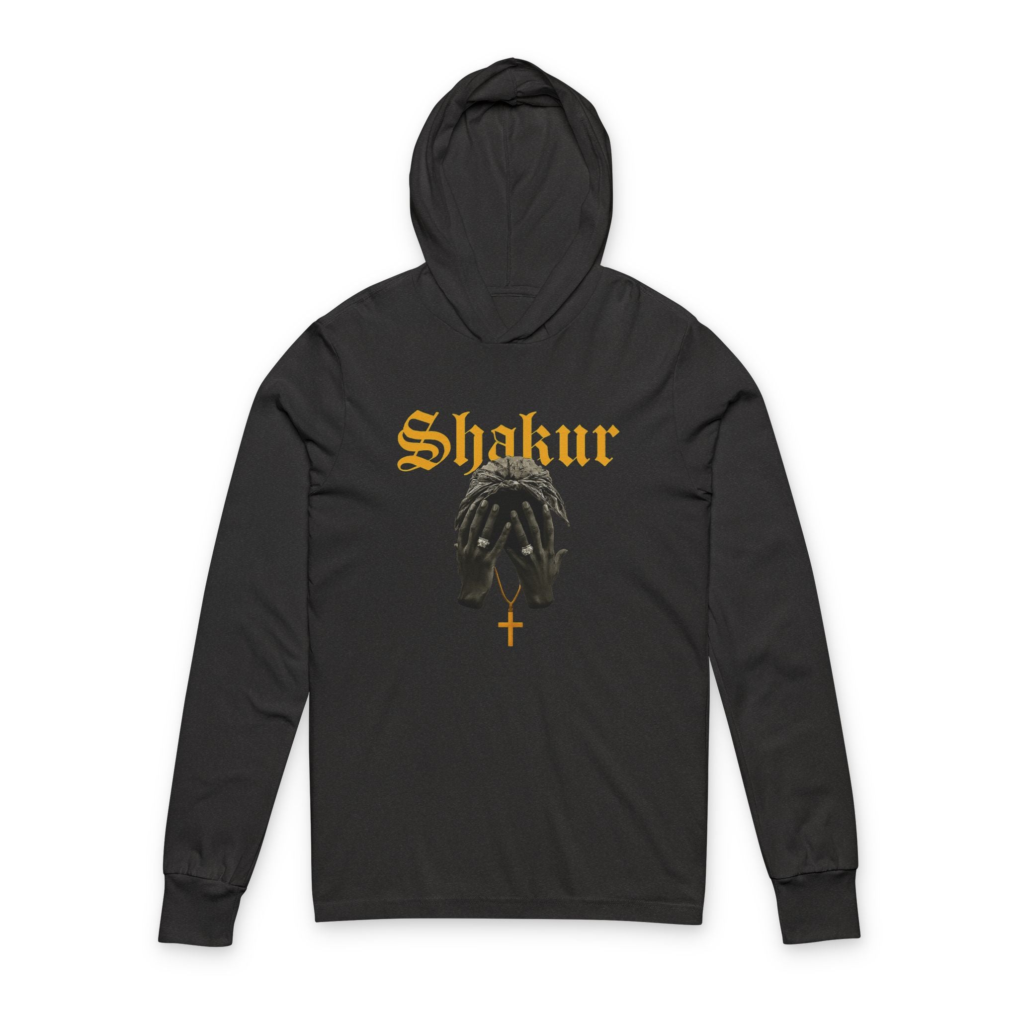 La unisex hooded long sleeve tee per ogni occasione