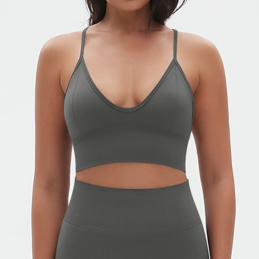 Top Sportivo Seamless con Schiena Scoperta
