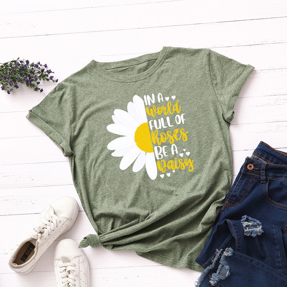 T‑Shirt Donna Loose-Fit a Girocollo: Stile e Libertà