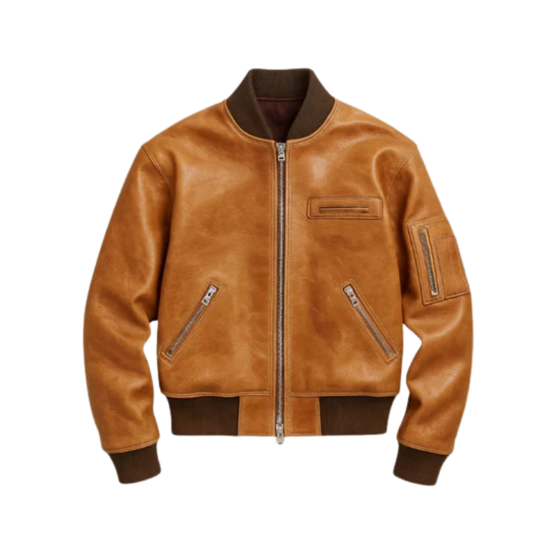 Un blouson aviateur 100% cuir