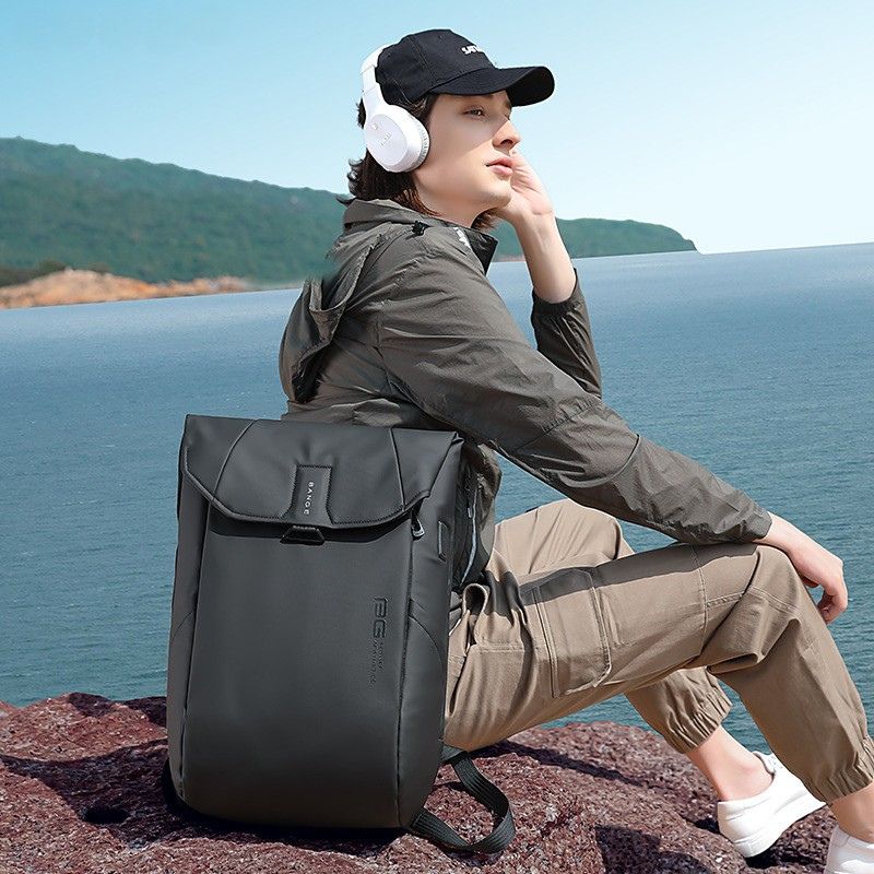 Men's Business Backpack with USB - Elegance and Technology