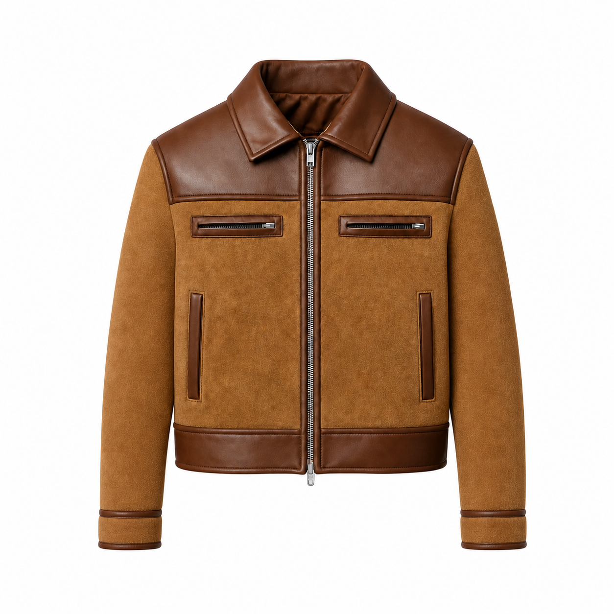 Giacca Pelle Scamosciata Suede
