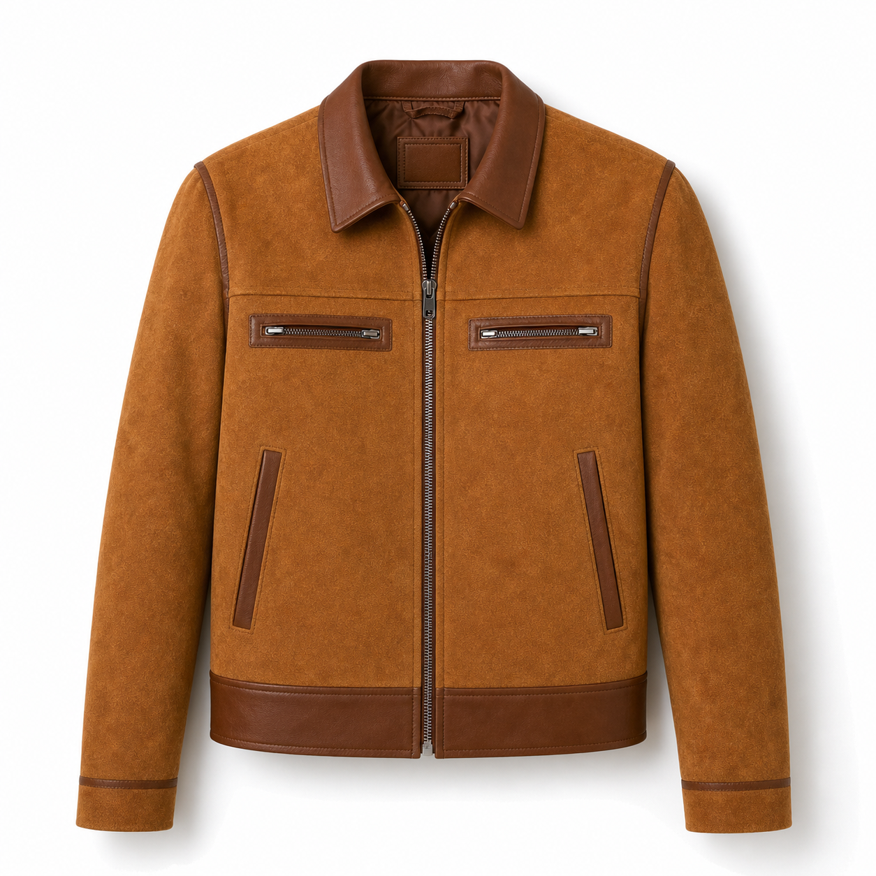 Giacca in Suede e Pelle