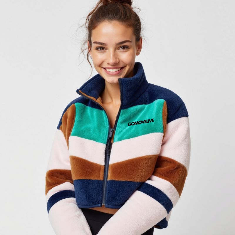 The Retro Stripe Fleece Jacket: Energy and Color for Every Adventure
