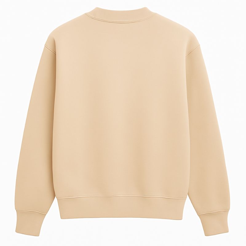 Urban Pulse – Beige Sweatshirt with Abstract Print and GOMOVELIVE Logo