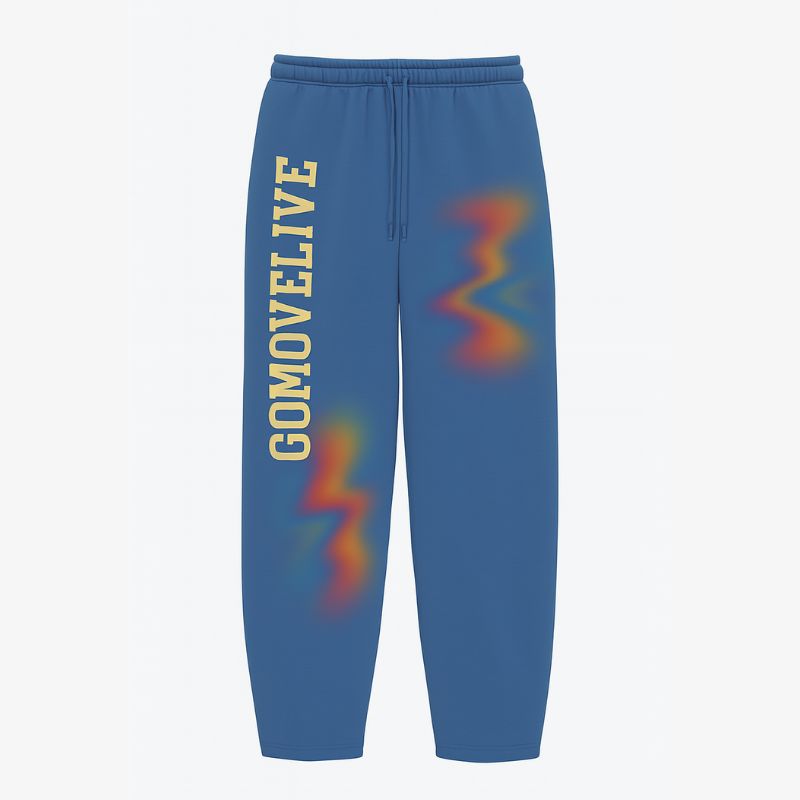 Urban Vibes – Felpa grigia con energia cromatica e logo GOMOVELIVE