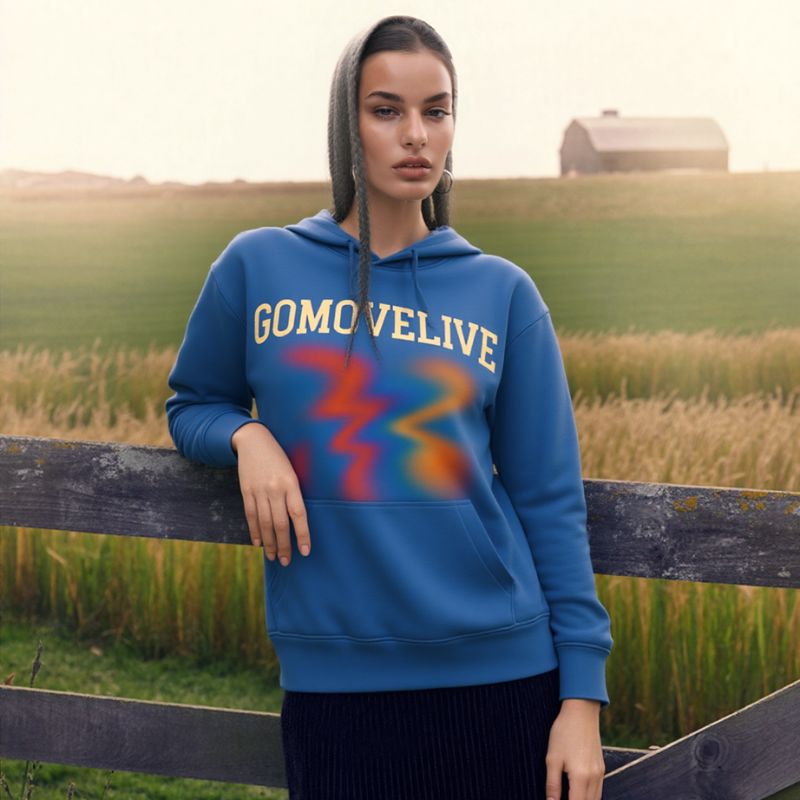 Urban Vibes – Grey Sweatshirt with Color Energy and GOMOVELIVE Logo