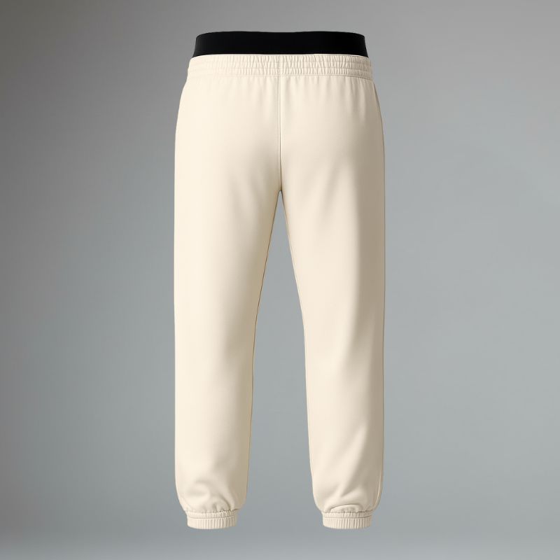 Neutral Pulse – Joggers Minimalisti con Dettaglio a Contrasto