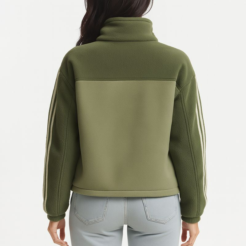 Fieldline Pro – Green Hooded Jacket with Multi-Purpose Pockets and White Stripes
