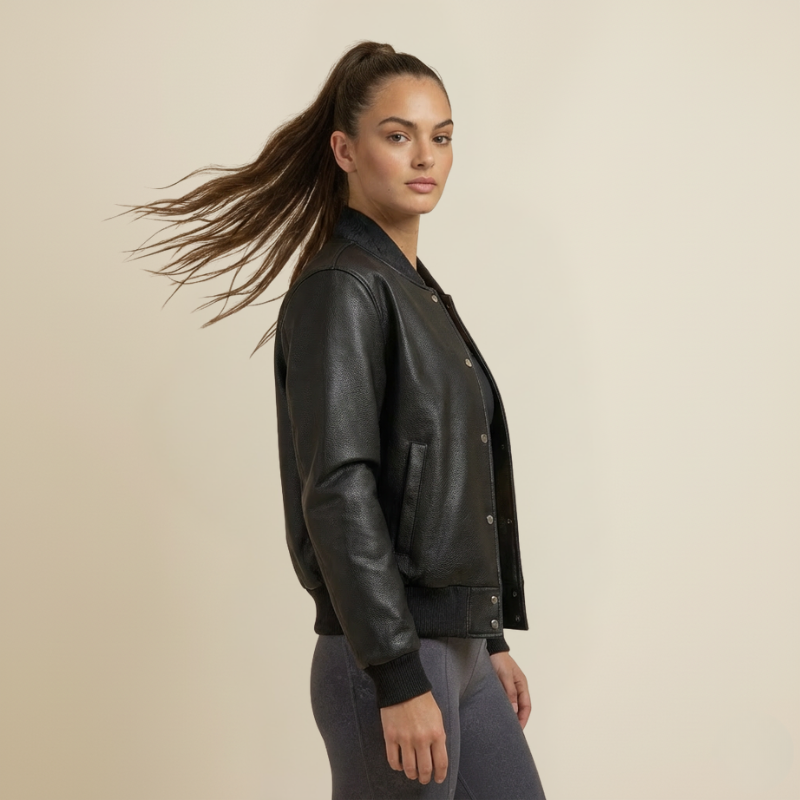 “G-Impact Motion” – Varsity in pelle con taglio sportivo e firma grafica