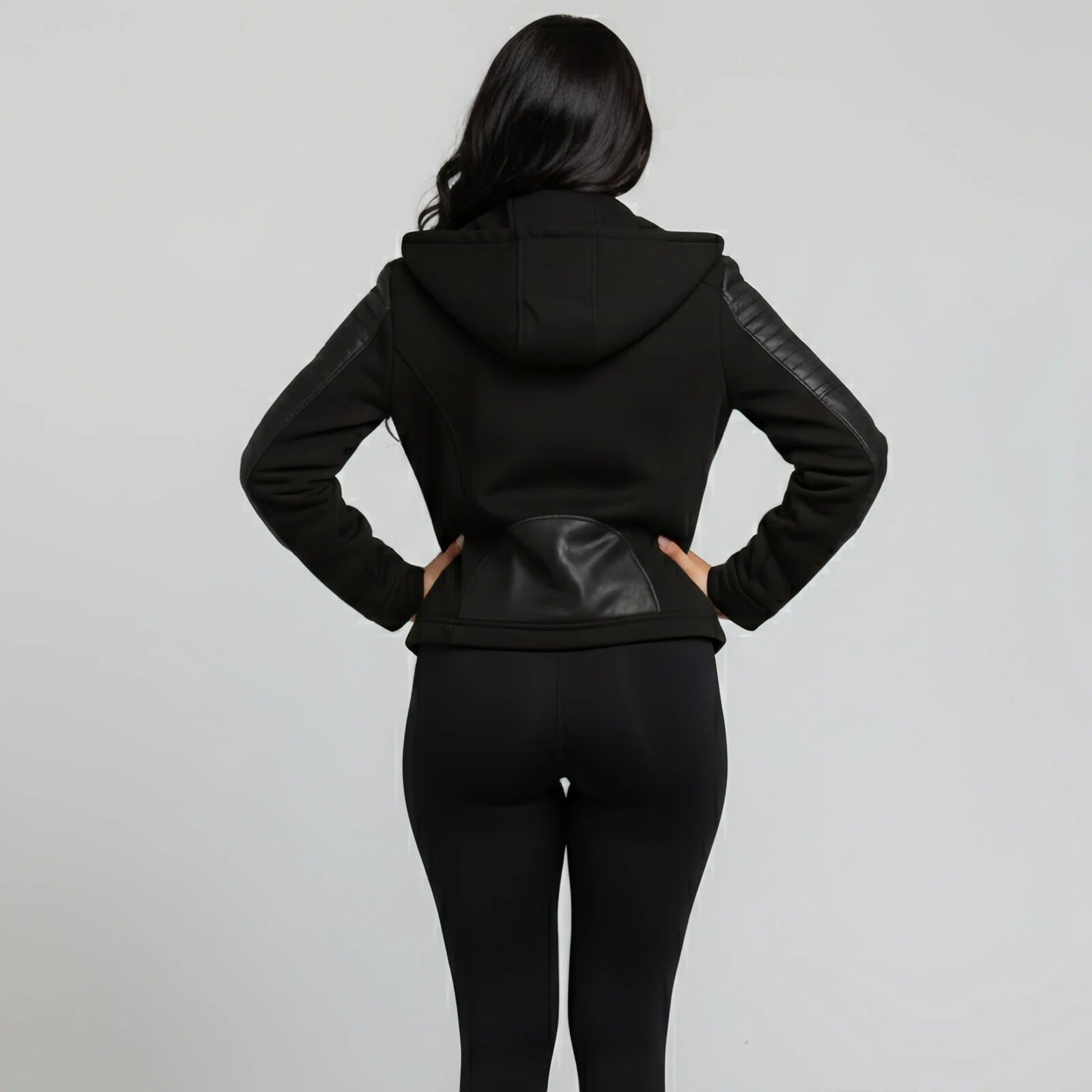 Shadow Flex Jacket — Giacca Urban con Maniche in Pelle
