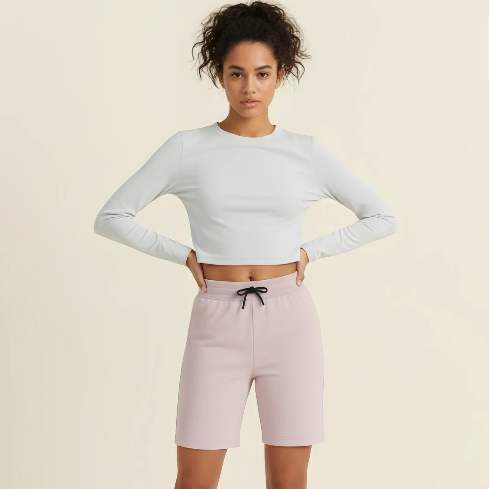 “Rosa Strutturato” Shorts – Relaxed comfort, urban fit