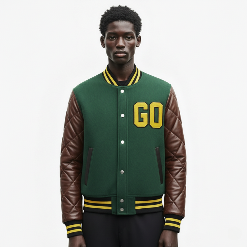 Go Milan – Varsity Jacket Elevato dallo Spirito Sportivo