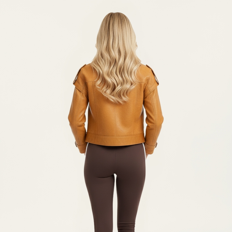 “Command Ridge” – Structured Leather Jacket