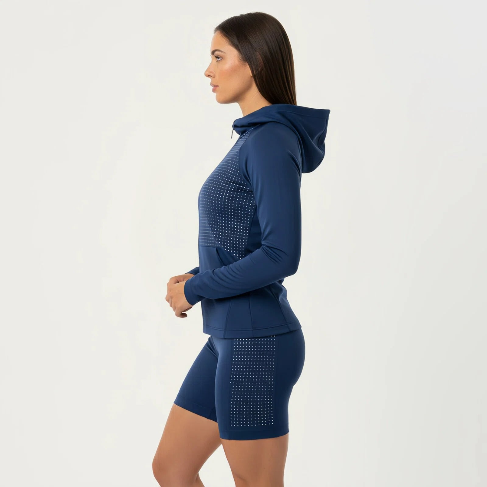 DotFlow – Set Sportivo Navy con Micrografica Riflettente