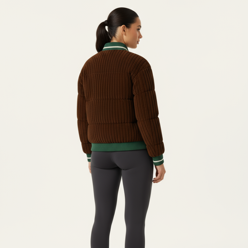 Vertigo Quilted Bomber – Sporty, retro, irresistible
