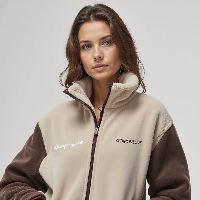 Multi-Pocket Fleece Bomber Jacket: Utilitarian Style and Winter Comfort