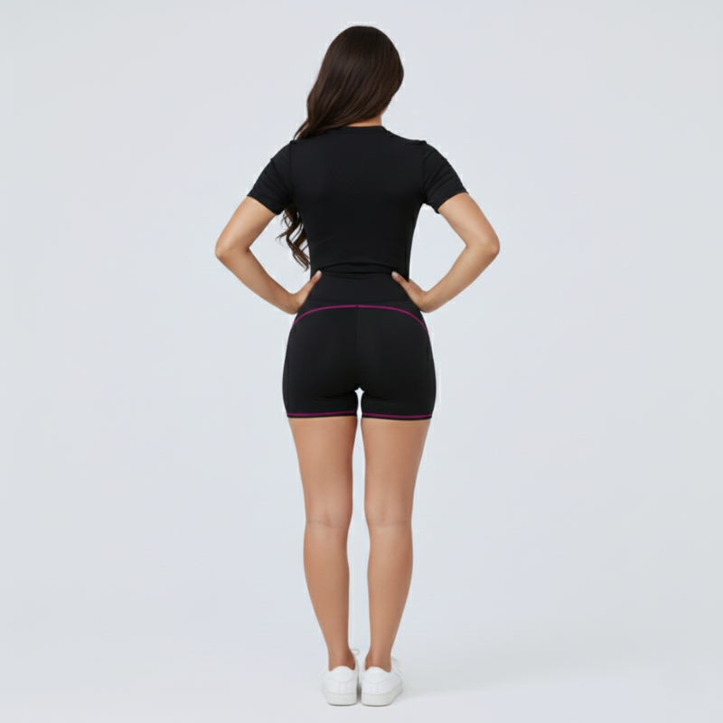 GOMOVELIVE “Power Curve” – Romper Sportivo Zip-Up