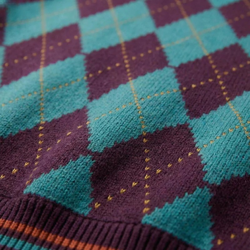 blouson aviateur universitaire en maille jacquard