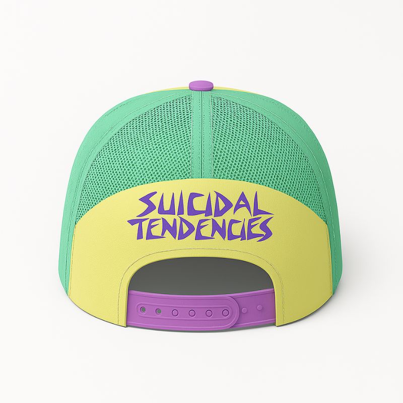 Contrasto ribelle – cappellino multicolore con stampa personalizzata