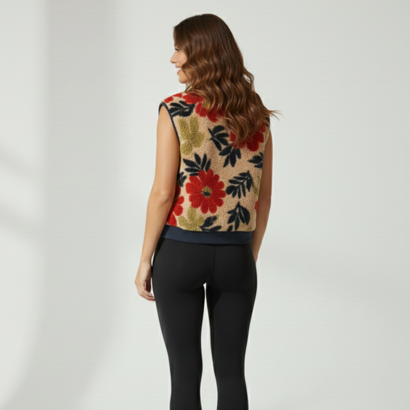 Gilet Botanic Pulse — Gilet de sport en maille brossée