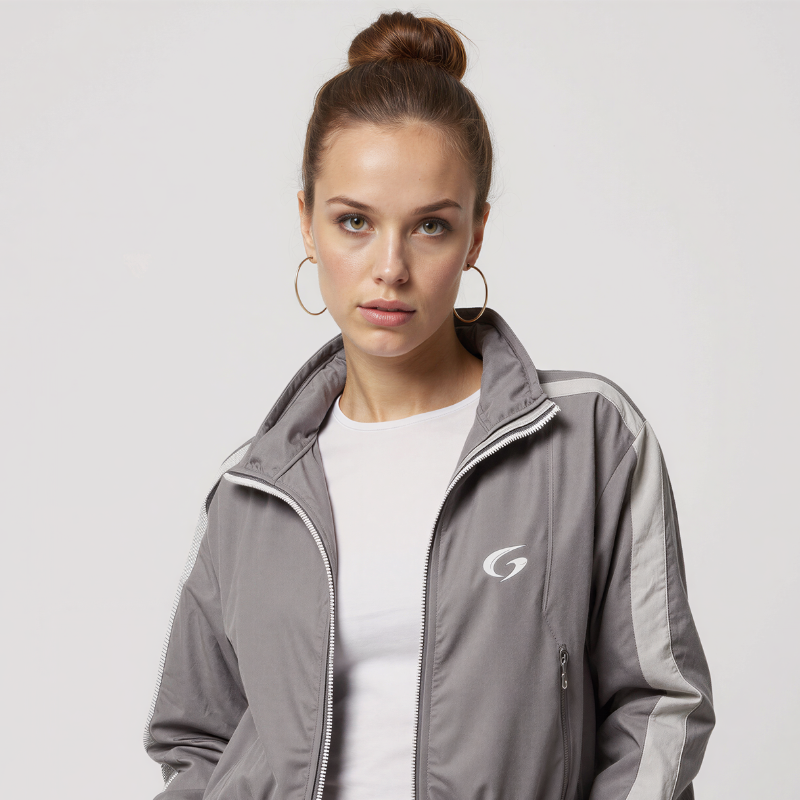 Active Balance – Grey Sports Set with White Details