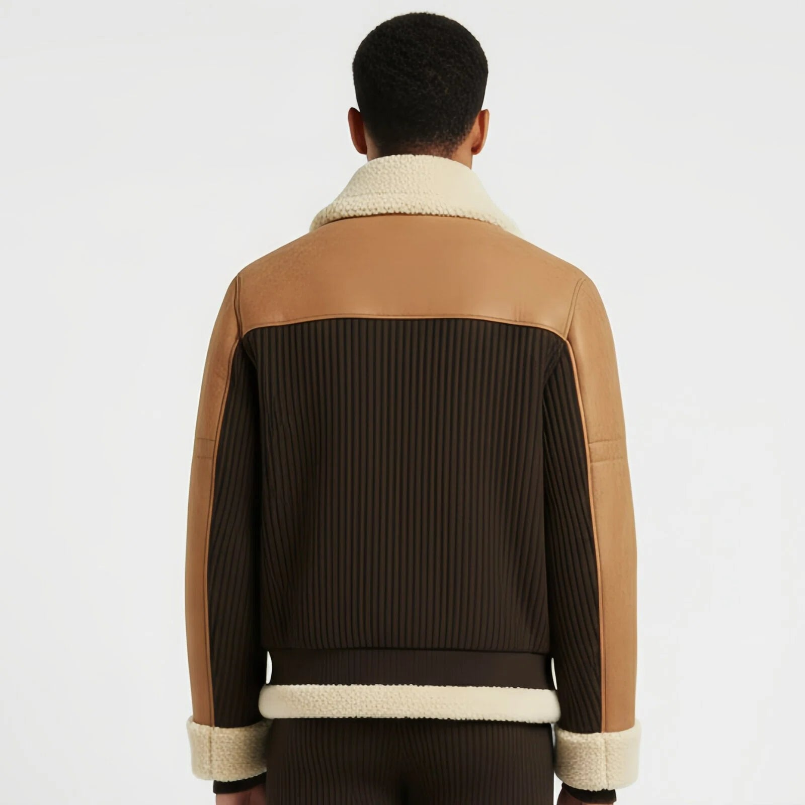 Shearling Bicolor Bomber