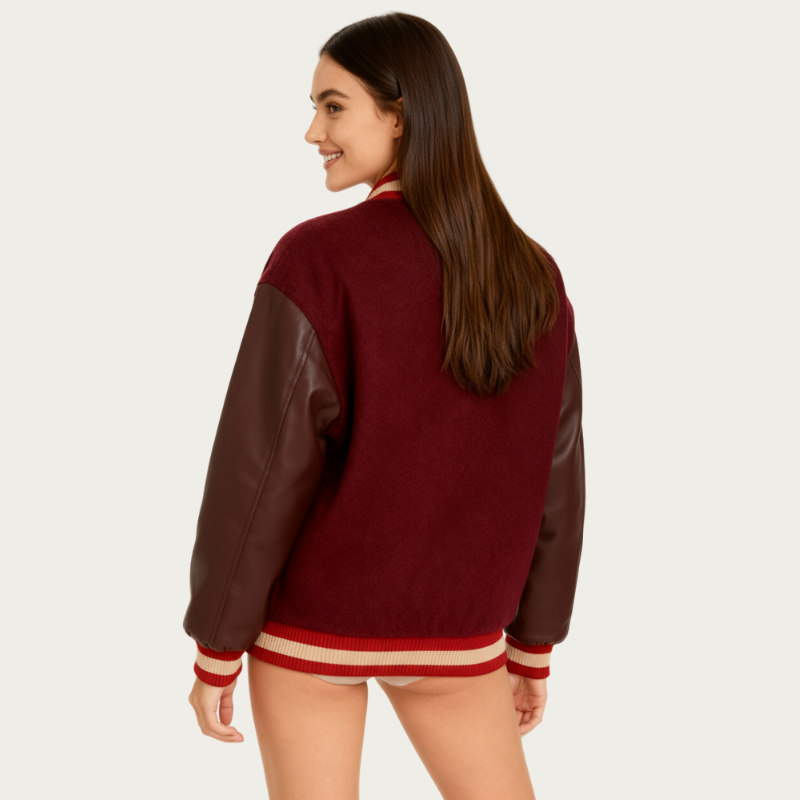 « Gardelos Legacy » – Veste universitaire en cuir et mesh technique