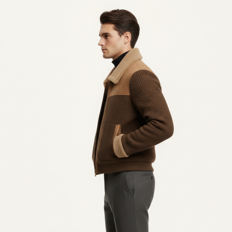 The CashWool Bomber – Giacca tecnica in lana, cotone e cashmere