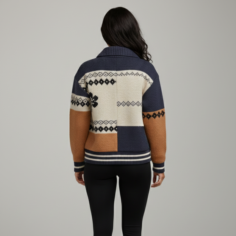 Veste de survêtement matelassée Varsity Legacy Knit avec écussons brodés