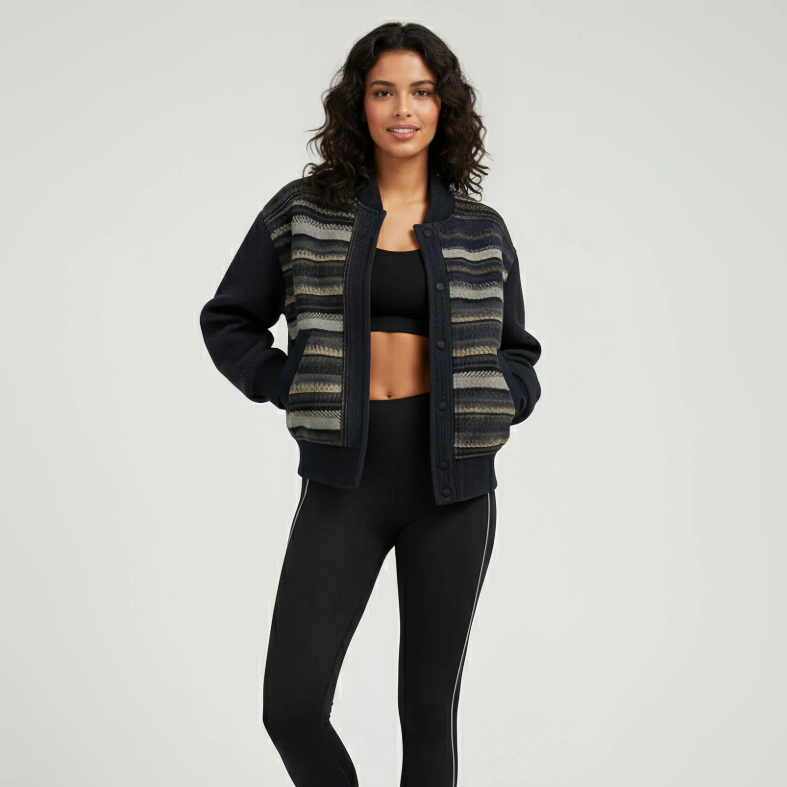 “Graphic Layers” Jacket — Intelligent Texture, Modulated Elegance